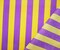 Purple-Yellow Cotton-Poly Japanese Vertical Stripe Printed Woven Fabric By the Yard